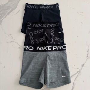 Nike Pro Shorts 3" size Small & Extra Small